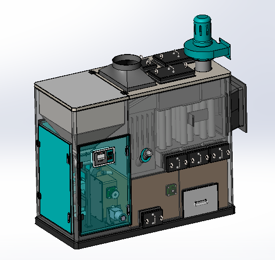 新型500平生物质节能环保链条炉排养殖取暖链条炉排热风炉设计图
