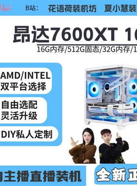 小慧小荷/昂达7600XT 16G/12400F/9600X/9700X/7500主机