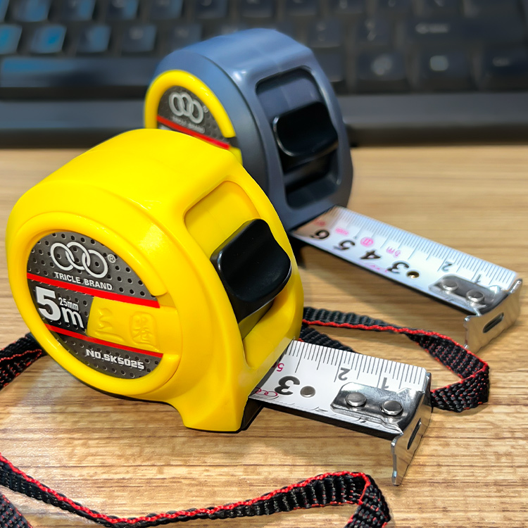 三圈牌5米钢卷尺加厚加硬