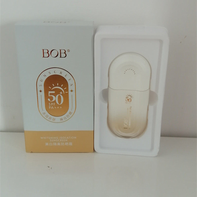 BOB美白隔离防晒霜30gSPF50+PA+++遮瑕水润修饰亮肤多重女士
