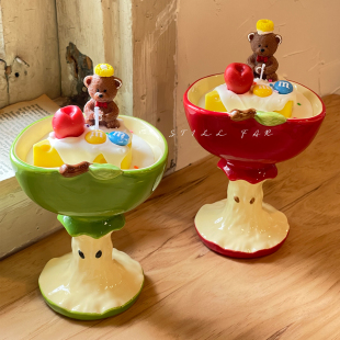 STILL 小众高级香薰蜡烛礼盒摆件送女生闺蜜生日礼物 苹果小熊