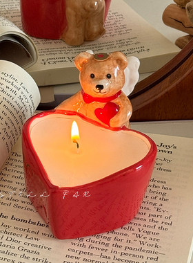 STILL【爱心小熊】创意香薰蜡烛家用送闺蜜女生的情人节生日礼物