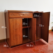 Bamboo microwave oven rack simple tea cabinet sideboard kitchen drawer locker solid wood simple modern dining room cabinet