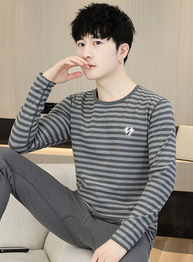 双面德绒秋衣秋裤保暖内衣冬季男青少年大童初中学生线衣线裤套装