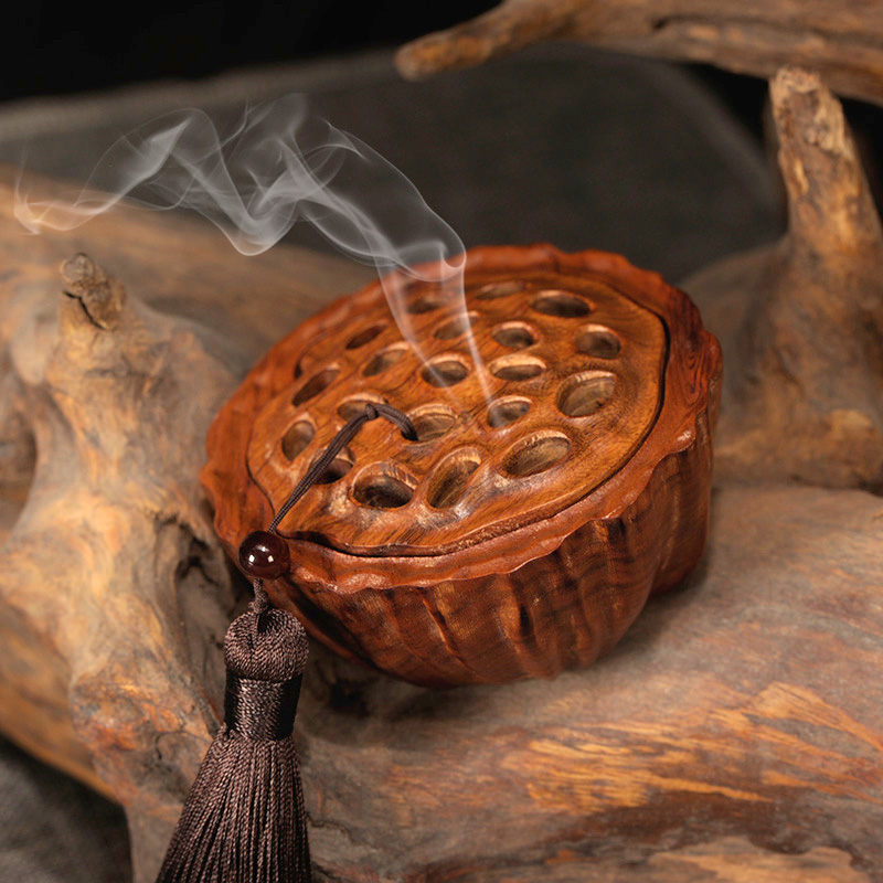 禅意创意莲蓬沉香家用室内摆件