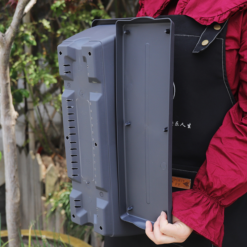 草莓盆塑料花盆加厚长方形菜盆蓄水马槽盆室外种菜花盆送托盘P513