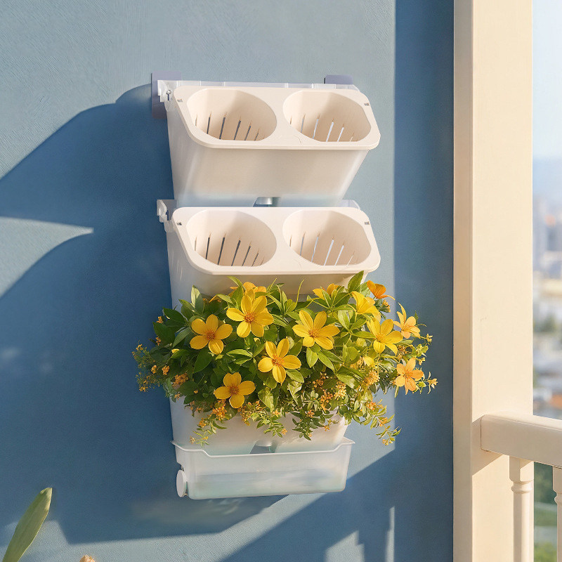 蜂巢植物墙种植盒子套盆阳台垂直绿化盒壁挂式墙面花盆挂墙立体盆