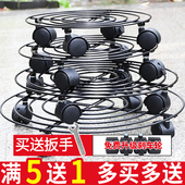 移动花盆托盘带滚轮铁质万向滑轮加厚花盘花盆底座抽屉接水盘新款