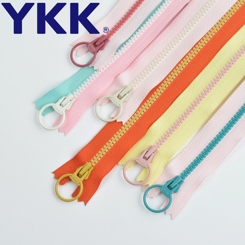 YKK撞色树脂拉链3号闭口
