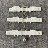 Lolita哥特恶魔翅膀猫爪吊坠皮革腿环腿带女生亚文化jk性感大腿圈