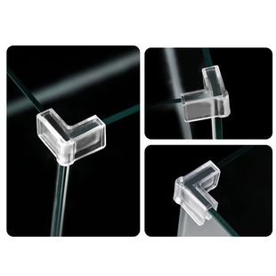 鱼缸护角透明防撞角直角90度L型硅胶防撞护角加厚免粘免贴防撞角