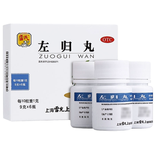 雷氏 左归丸 9g*6瓶/盒 滋肾补阴真阴不足腰膝酸软神疲口燥