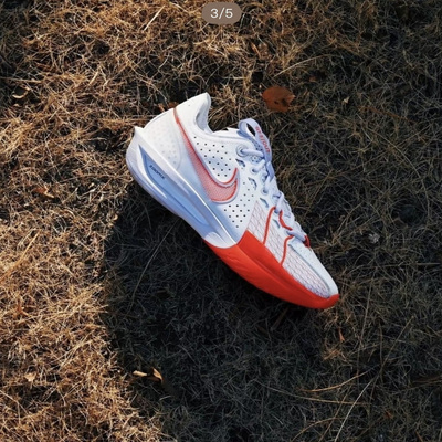 Nike Air Zoom GT CUT3 低帮篮球鞋男款白红DV2918
