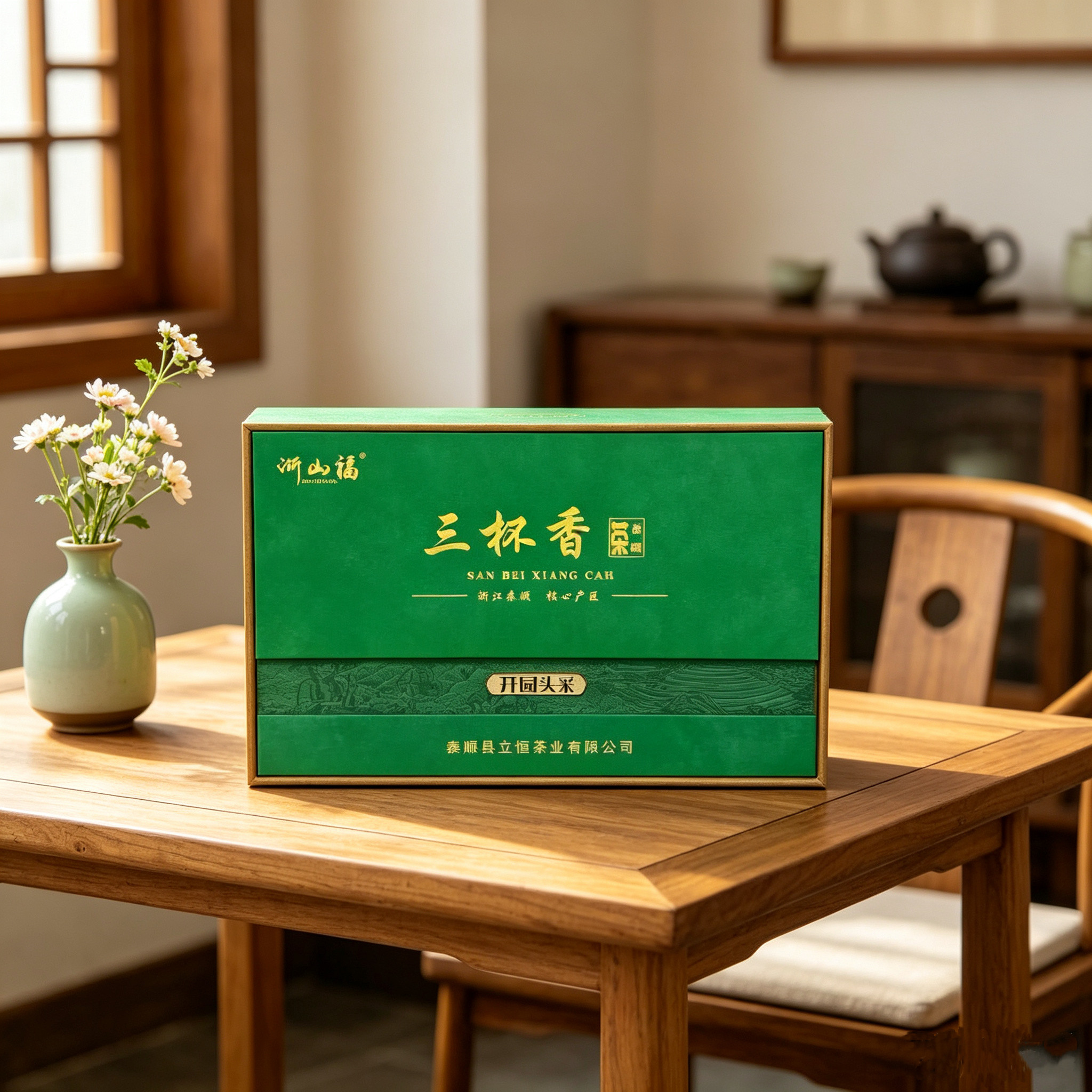 2026年新茶温州泰顺三杯香茶叶炒青绿茶明前茶早茶香茶250g礼盒装