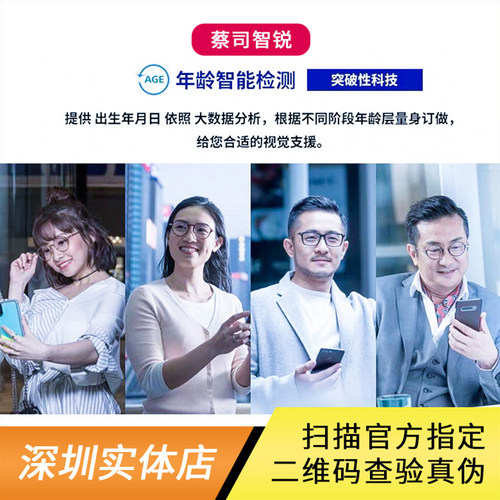 深圳实体蔡司智锐镜片zeiss钻立方蓝光铂金变色鎏金膜1.674超薄