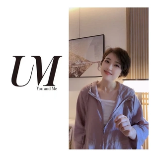 外套 U.M 连帽休闲亚麻拉链开衫