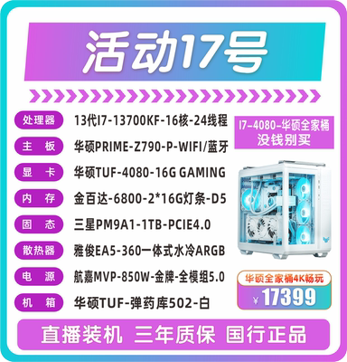 13700KF华硕PRIME-Z790-P-WIFI/蓝牙华硕TUF-4080-16G GAMING