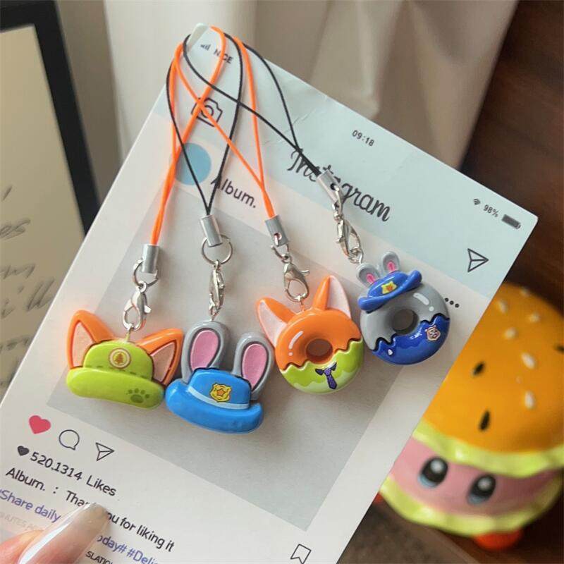 卡通疯狂动物城朱迪尼克挂件少女包包糖果挂件手机绳情侣挂饰礼物