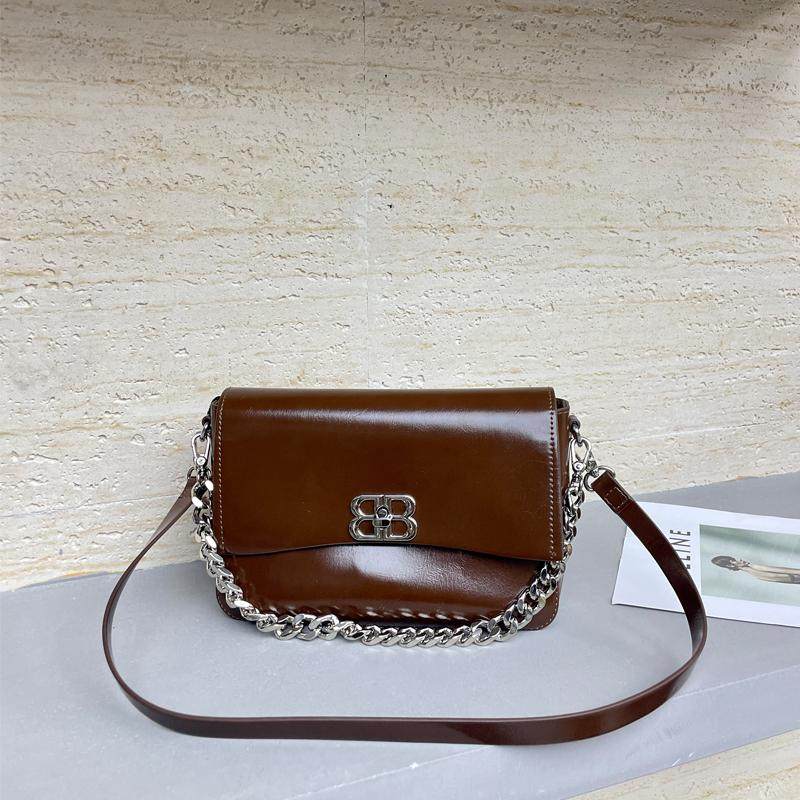 秋冬新款欧美时尚复古油蜡皮小方包锁扣链条手提包亮面单肩斜挎包,箱包皮具/热销女包/男包,小方包,淘宝优惠券,粉丝福利购,淘宝优惠卷