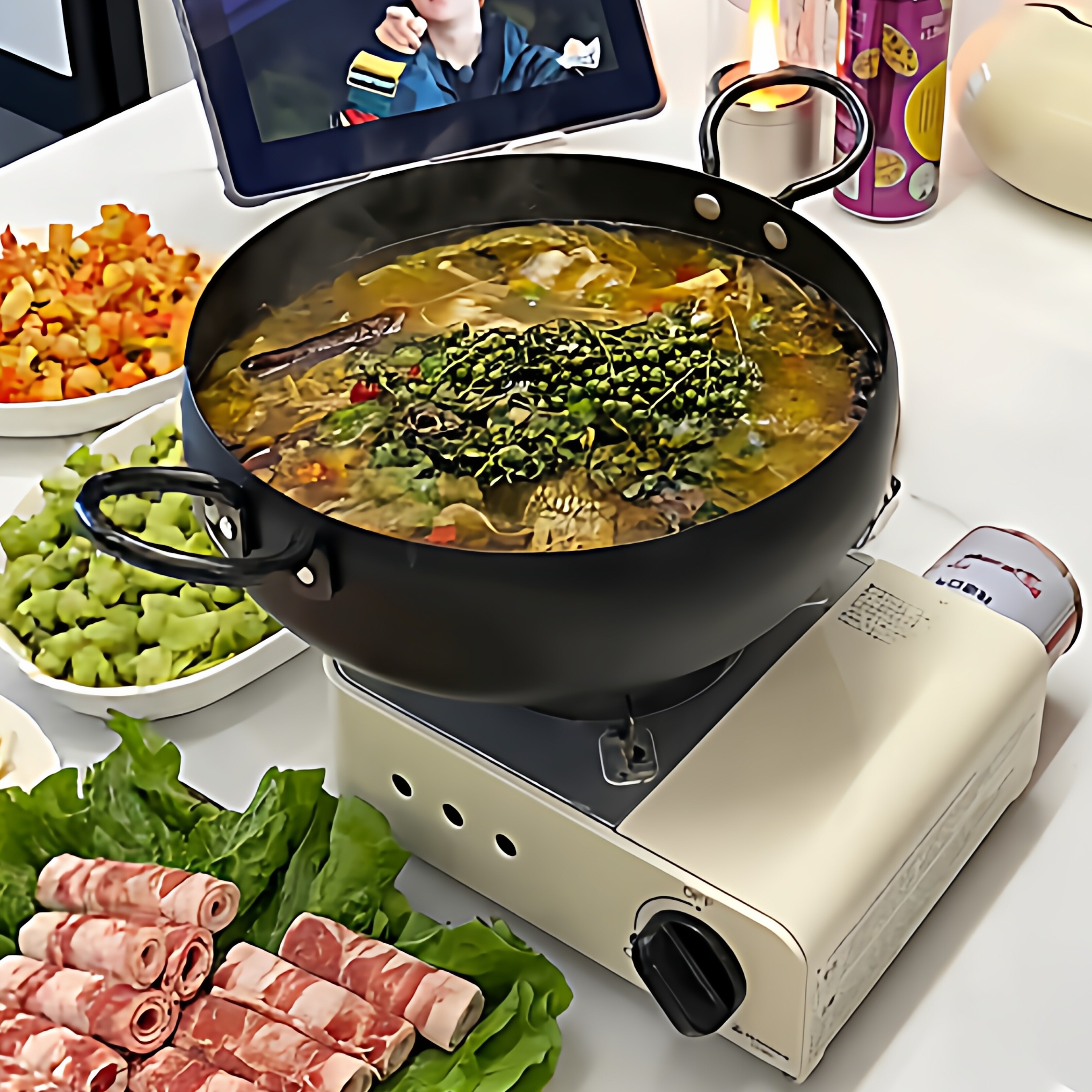 【双耳铁锅火锅TOP*1】
