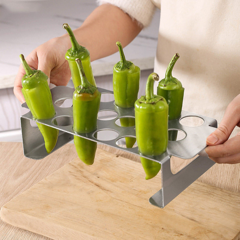 烤箱空气炸锅辣椒烧烤架烤架鸡腿配件支架专用立式内用架子家用