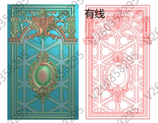 洋花 护墙板精雕图 木饰面 铝雕门板 木门 雕刻图 JDP