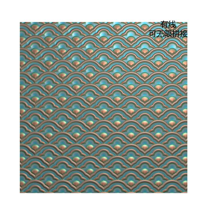 鳞片孔雀鳞纹理精雕图 波浪灰度图 水纹  雕刻图 有线可拼接 JDP