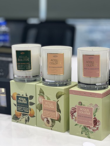 德国4711白桃血橙牡丹香薰蜡烛