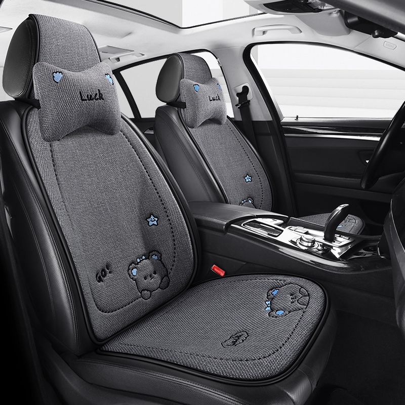 四季汽车座套一汽大众宝来2008/2009/2010/2011年2012款亚麻坐垫