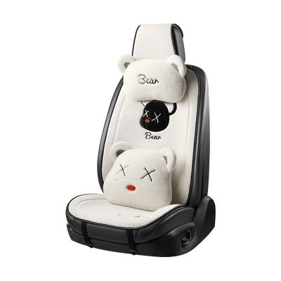 短毛绒汽车坐垫防滑冬季