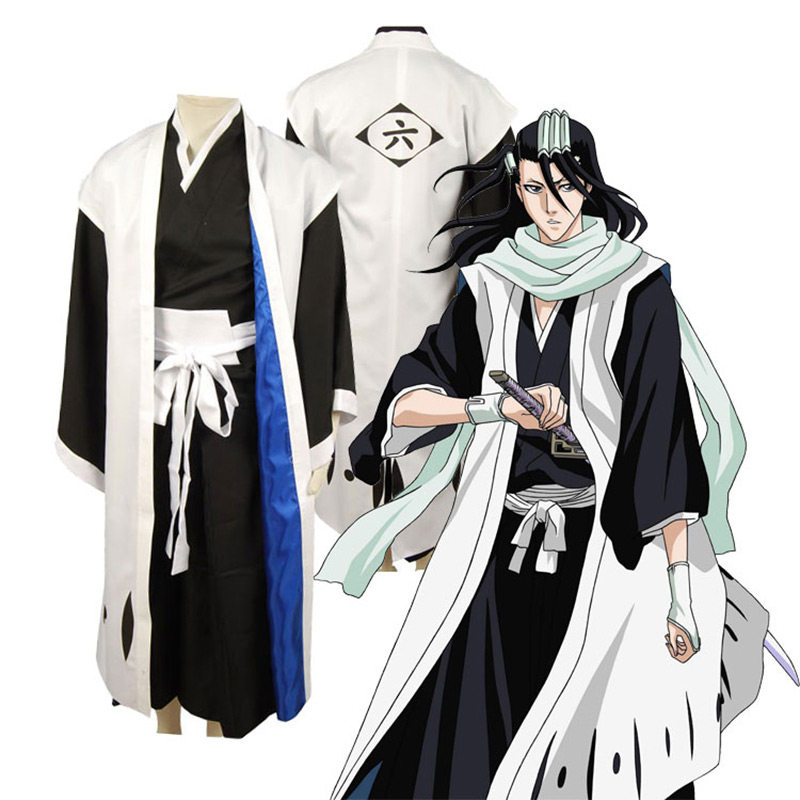 死神六番队长服朽木白哉死霸装男装和服全套cos服COSPLAY服装动漫