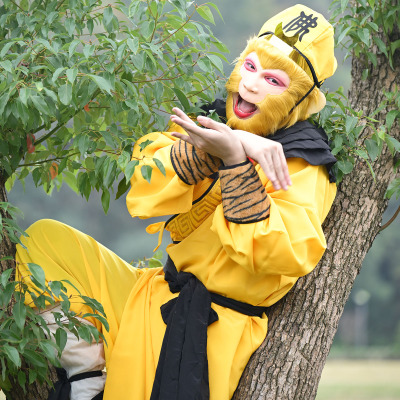 新款孙悟空行者演出服刺绣款全套