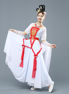 西游记嫦娥月宫仙子舞台演出服古典舞蹈全套影视表演汉服cos古装