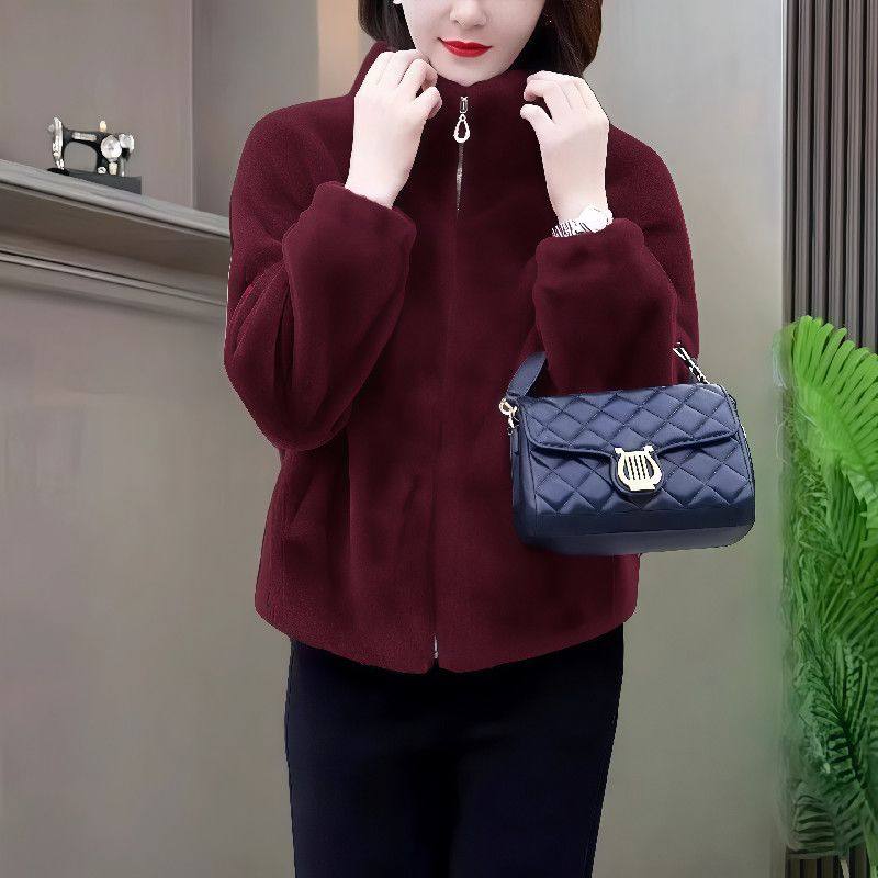 今年爆火外套爆款年轻妈妈高档冬装洋气立领短款皮草保暖百搭上衣,女装/女士精品,中老年女装,淘宝优惠券,粉丝福利购,淘宝优惠卷