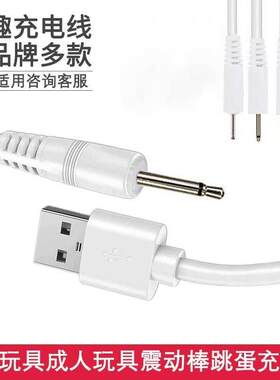 适用mess米斯朵拉按摩棒音频式DC2.5实心成人用品充电器线加长1米