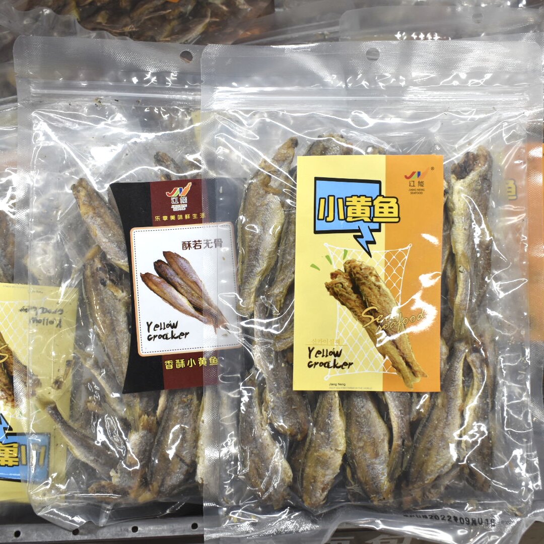 龙一香酥小黄鱼海鲜零食排图片