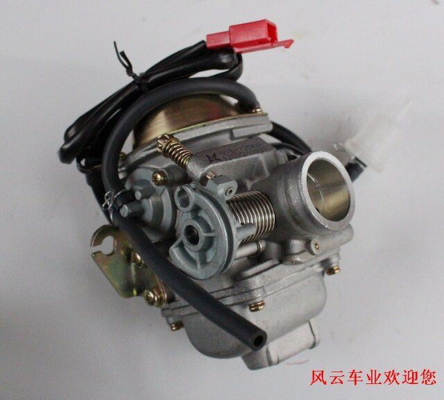 四轮摩托车配件 GY6大公牛沙滩车吉普卡丁车无级变速发动机化油器