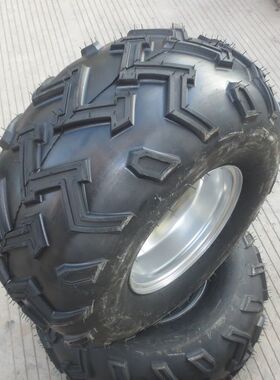 卡丁车配件 大公牛大悍马沙滩车22X11-10寸W花轮胎带铁轮毂总成