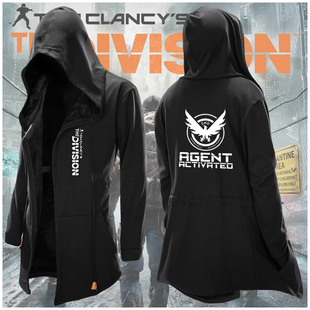 秋冬风衣 PS4游戏加绒长袖 steam周边 特工3D 外套 csgo 全境封锁2