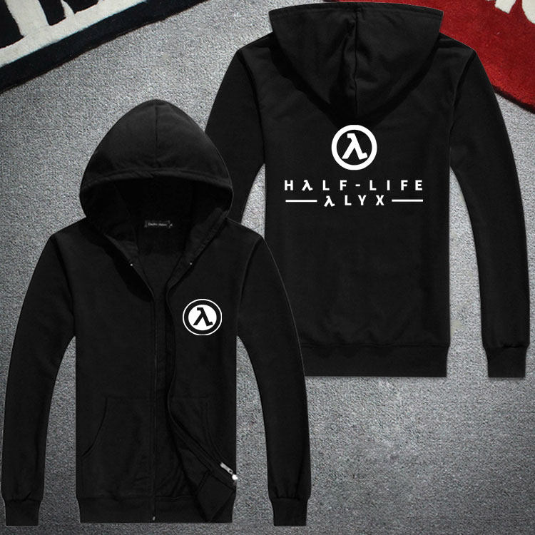 半条命Alyx游戏周边上衣春秋季新款宽松外套个性衣服带帽拉链卫衣