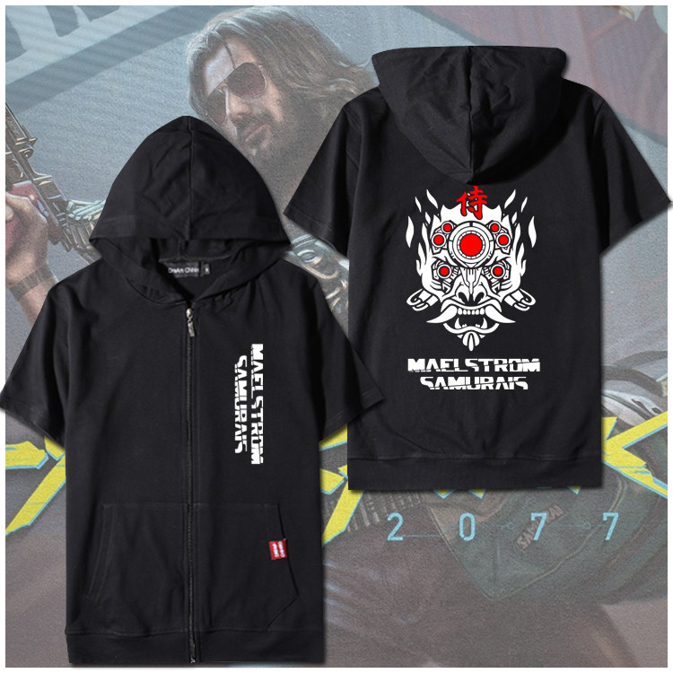 荒坂公司狗赛博朋克2077标志亚当重锤强尼纯棉连帽游戏周边卫衣服