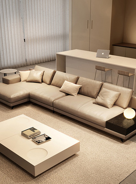 意式极简蒙德里安沙发Mondrian现代简约皮艺棉麻布艺组合转角轻奢