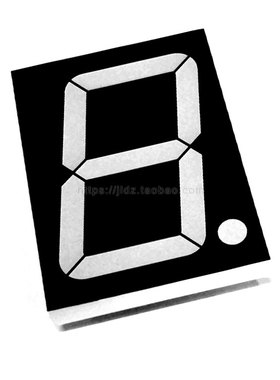 4英寸1位数码管36芯共阴共阳红黄绿蓝白色40101AS,BS,AG,BG