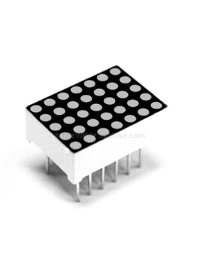 1.9MM 5X7点阵块 共阳红色 ELM-757BS