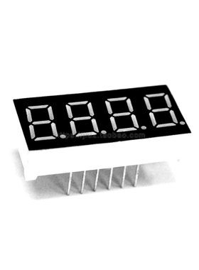 0.36英寸4位数码管共阴共阳红黄绿蓝白色3461AS,BS,AG,BG