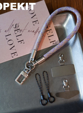 手机挂绳手腕款高端挂链携带神器防丢失垫片夹片手绳防盗吊绳防摔