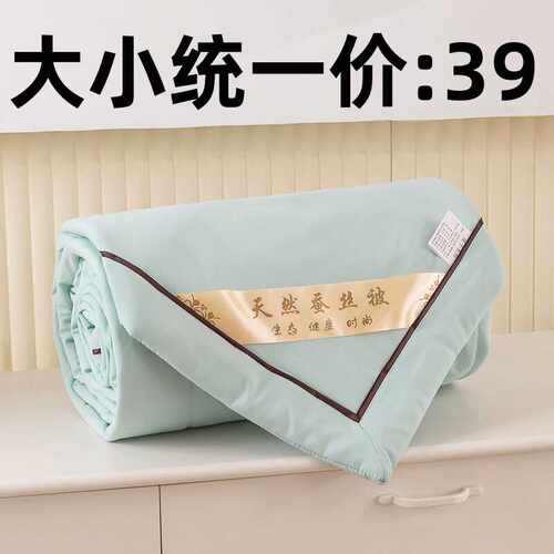 丝棉被全棉夏凉被可机洗纯棉空调被儿童薄被子单双人学生宿舍夏季