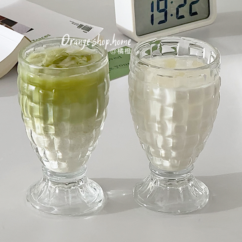 家用商用浮雕玻璃杯轻奢水杯酒杯