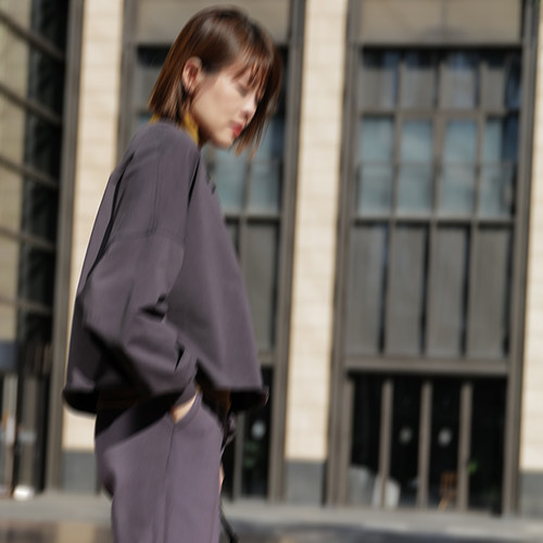 长袖简约常规纯色棉质女