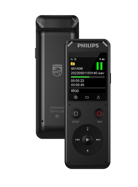 飞利浦PHILIPS VTR6960专业录音笔32G 语音转文字 高清降噪外放